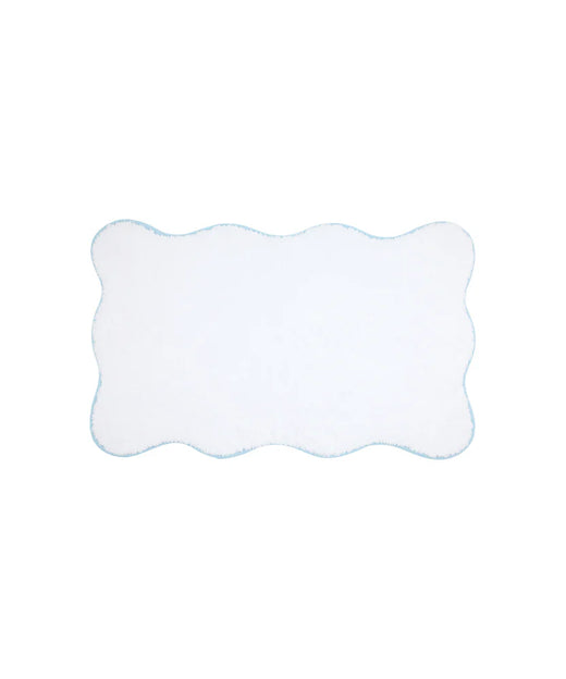 Amelia Scalloped Bath Towel Large Family Bundle, Powder Blue