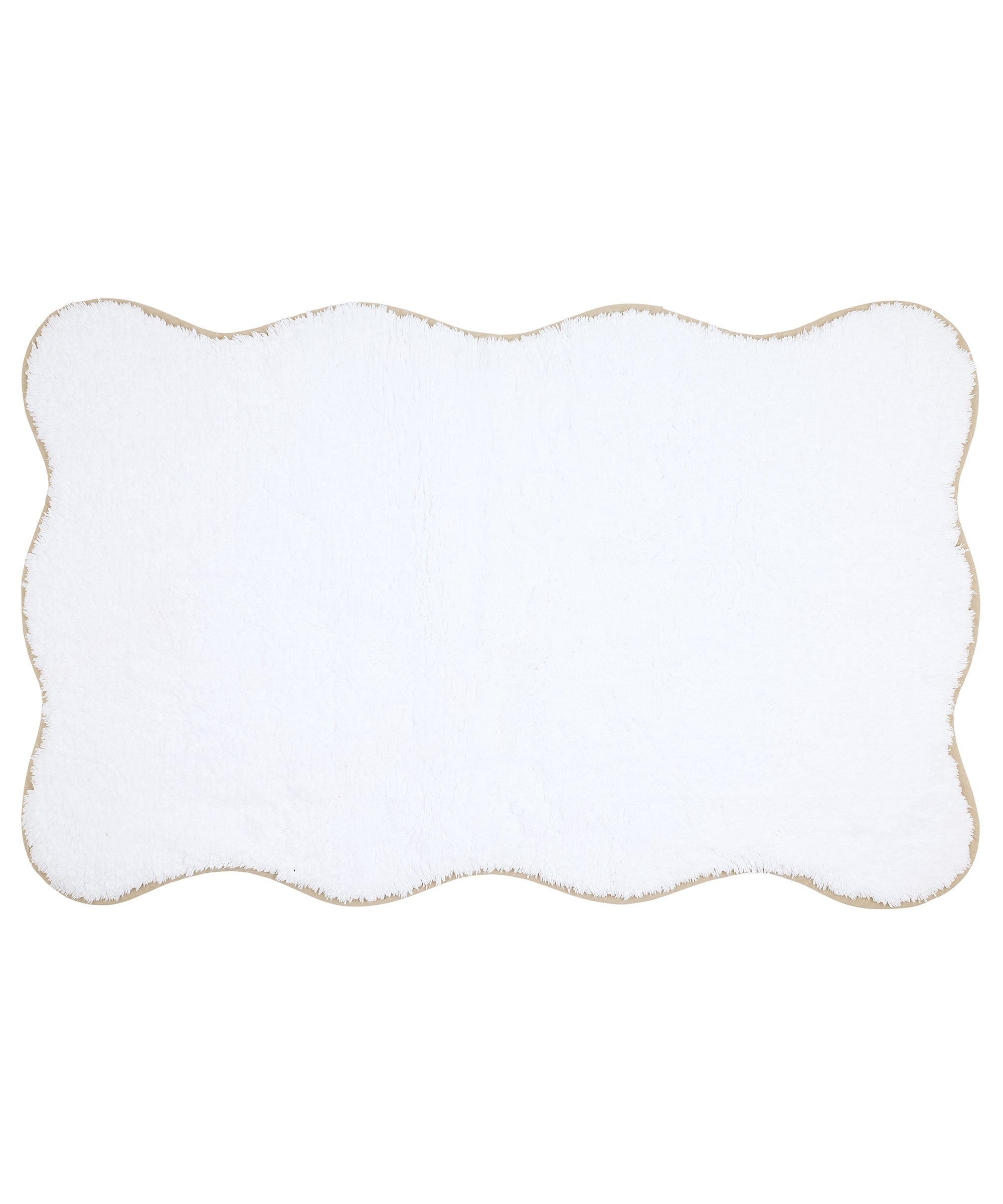 Scalloped Piped Bath Mat, Taupe | REBECCA UDALL – Rebecca Udall