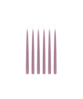 Rebecca Udall Set of 6 Danish Taper Candles, Purple