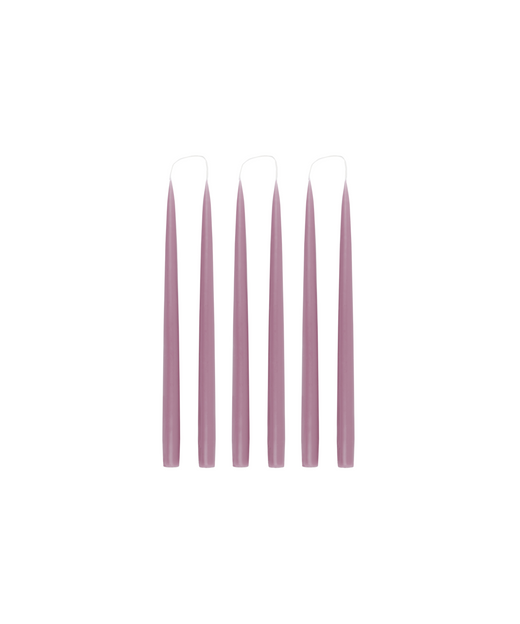 Rebecca Udall Set of 6 Danish Taper Candles, Purple