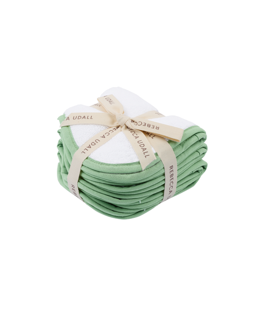 Set of 4 Amelia Face Towels, Asparagus