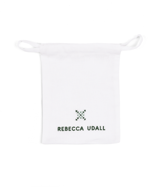 Set of 4 Etta Linen Cocktail Napkins, Clover Green