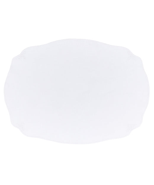 Set of 4 Nancy Linen Placemats, White
