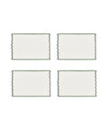 Rebecca Udall Set of 4 Scalloped Cocktail Napkins, Artichoke