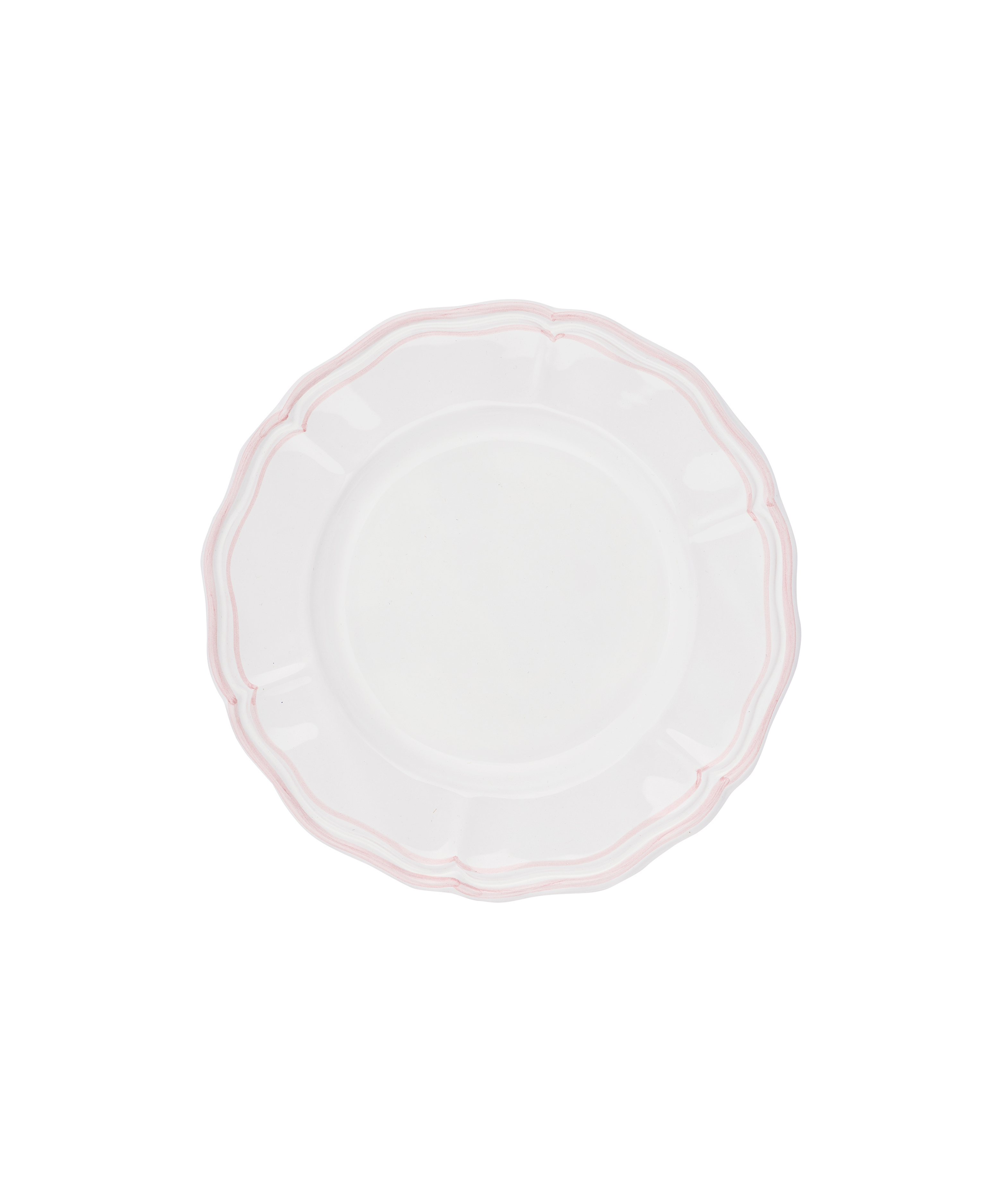 Zita Scalloped Crockery, Blush Pink, Dessert Plate