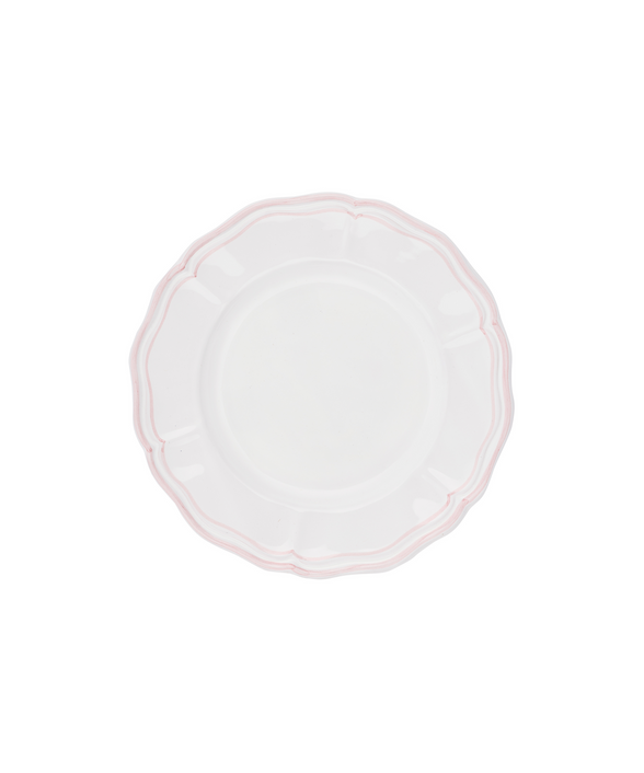 Zita Scalloped Crockery, Blush Pink, Dessert Plate