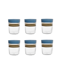 Set of 6 Francesca Tumblers, Celeste