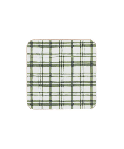 Remy Cork Backed Square Coasters, Ivy