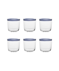 Set of 6 Sara Tumblers, Midnight Blue