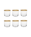 Set of 6 Sara Tumblers, Tobacco