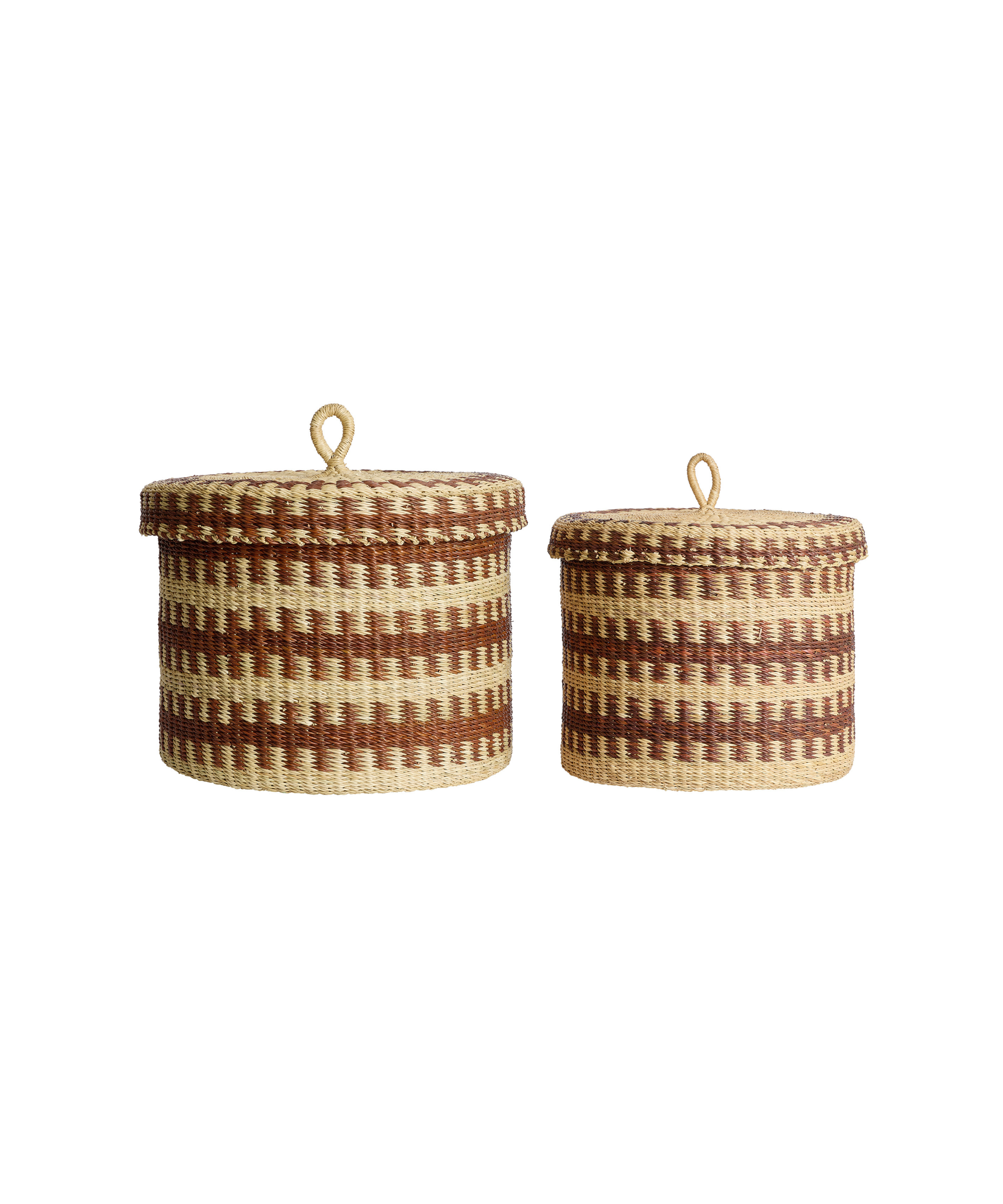 Set of 2 Orla Baskets, Chestnut Brown
