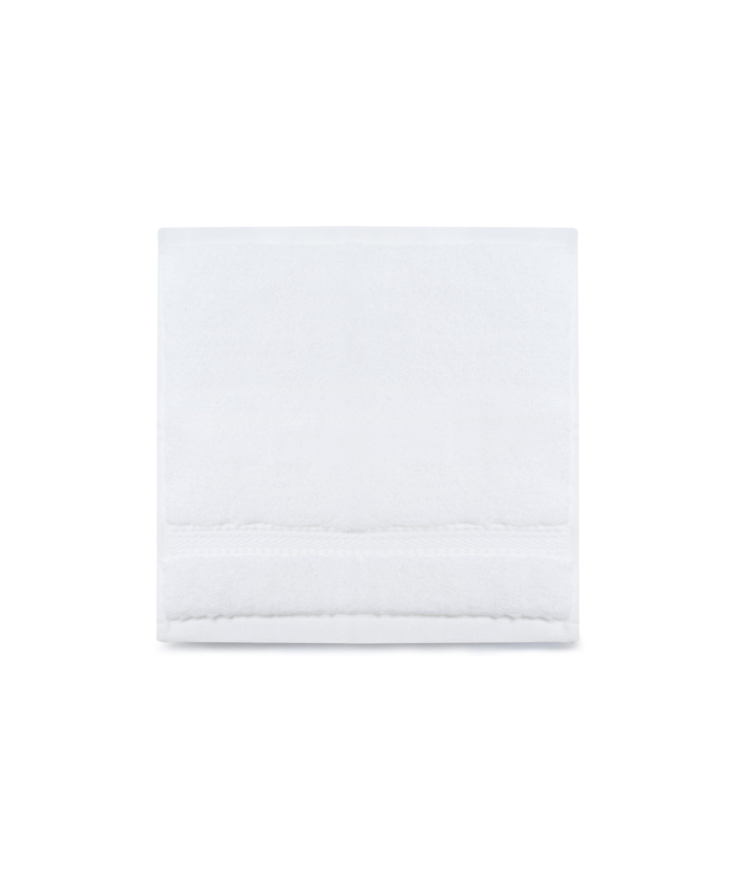 Maria Face Towel, White, Cut Out