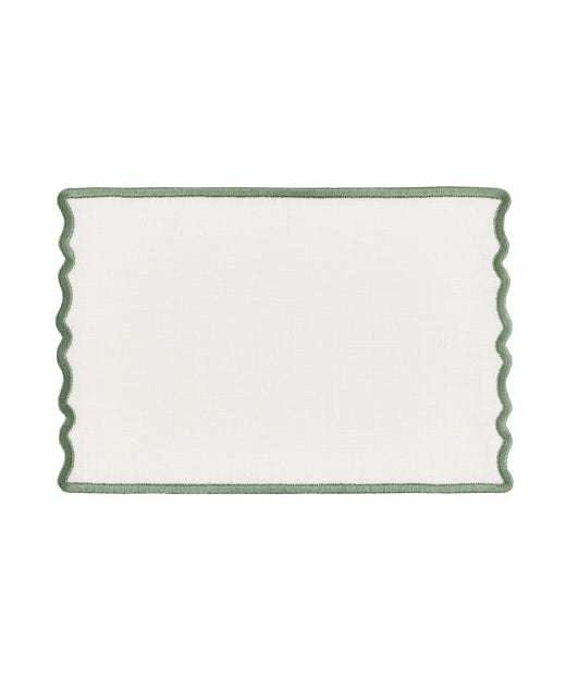 Rebecca Udall Scalloped Cocktail Napkins, Artichoke