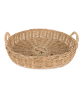 Rebecca Udall Siena Woven Round Tray, Large, White Background