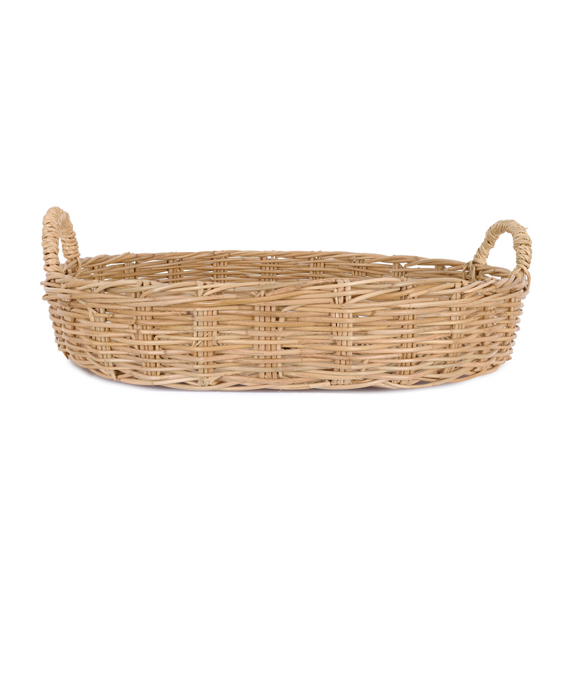 Rebecca Udall Siena Woven Round Tray, Large, Side View