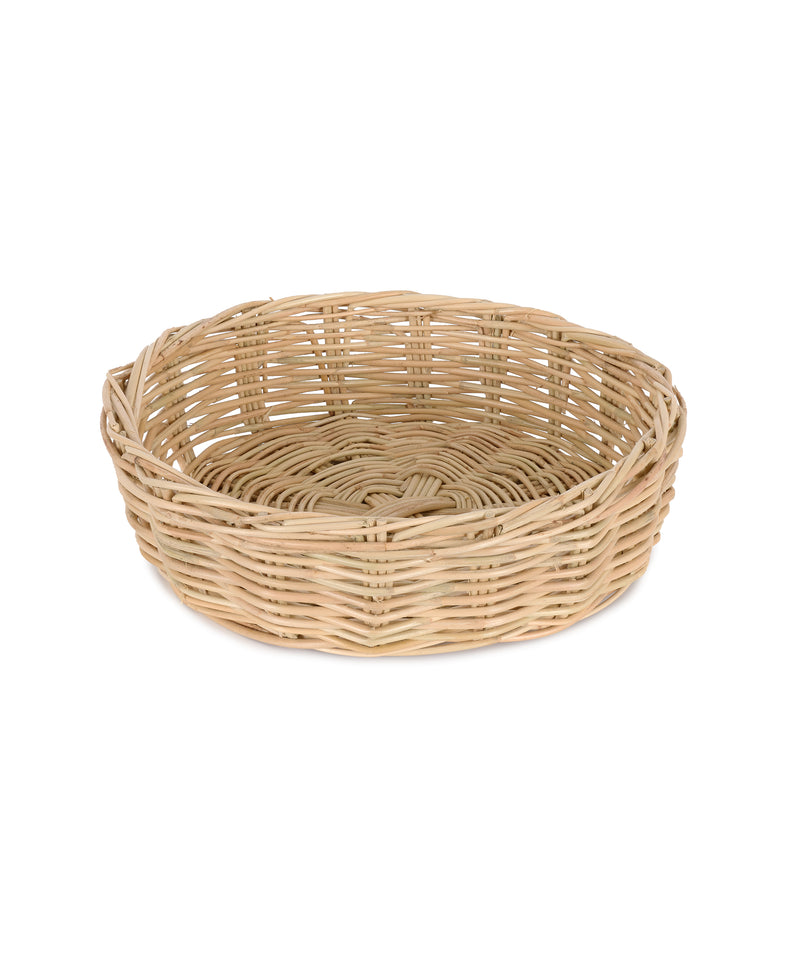 Rebecca Udall Siena Woven Round Basket, Low, White Background