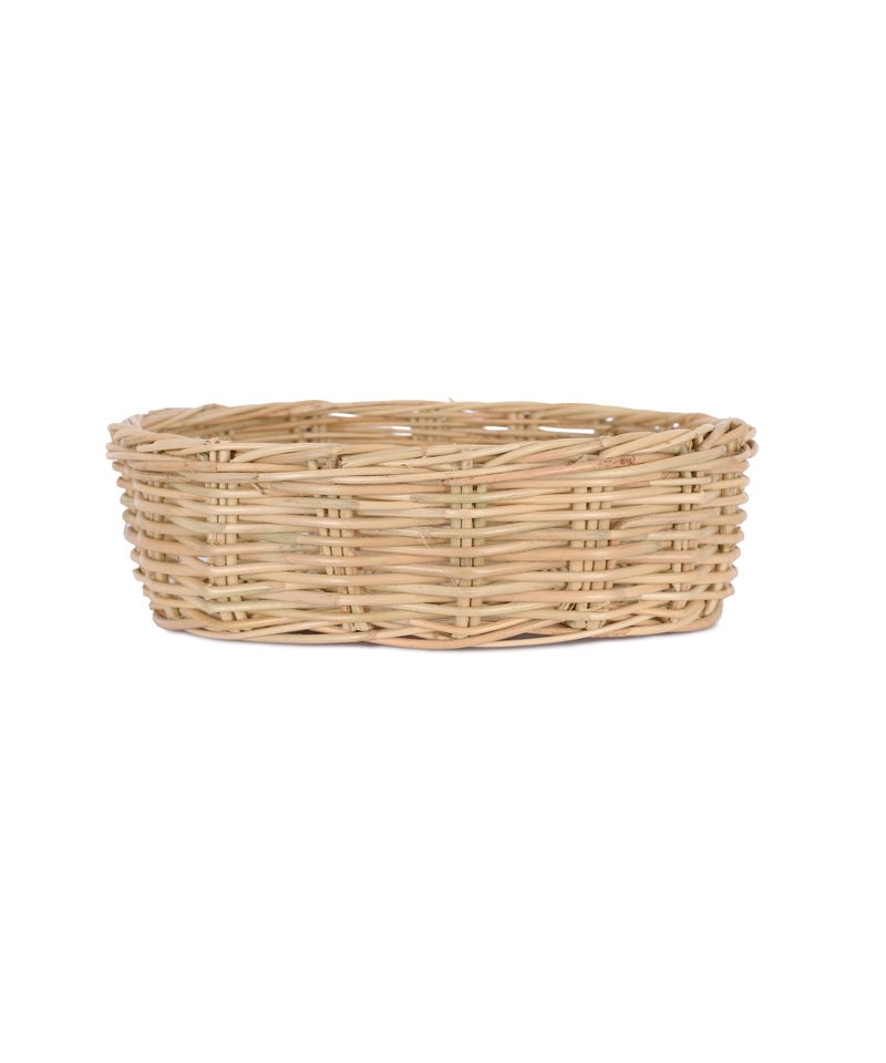 Rebecca Udall Siena Woven Round Basket, Low, Side View