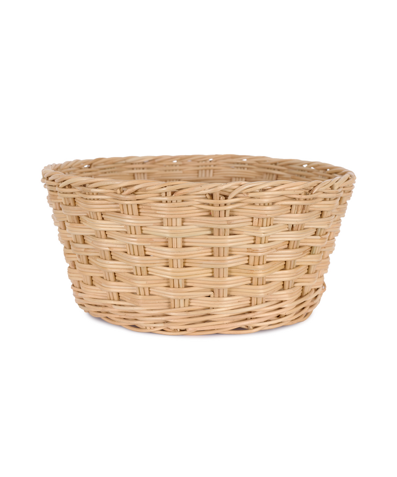 Rebecca Udall Siena Woven Round Basket, Tall, Side View