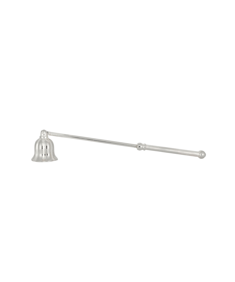 Rebecca Udall Fluted Candle Snuffer, Silver, White Background