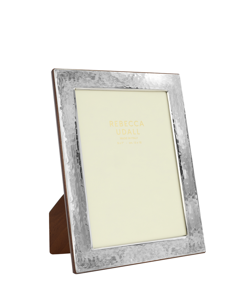 Rebecca Udall Sterling Silver Hammered Photo Frame, White Background