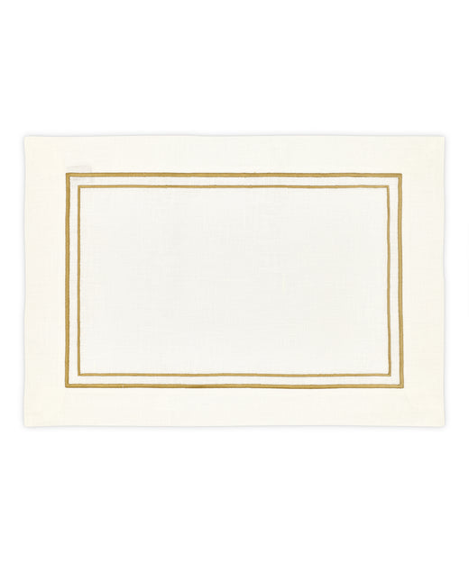 Rebecca Udall Sophie Classic Two Cord Placemat, Antique Gold Detail