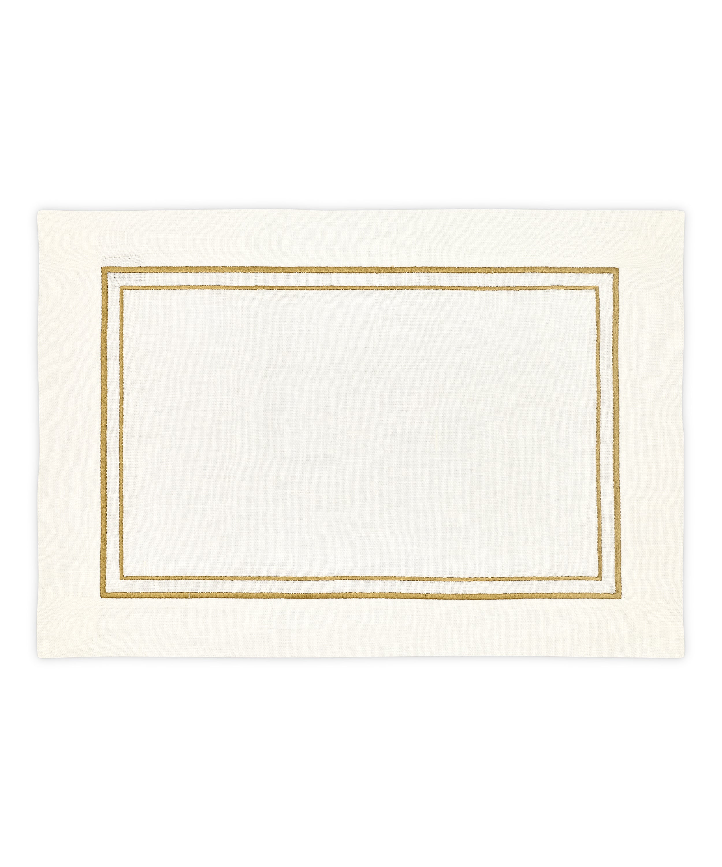 Rebecca Udall Sophie Classic Two Cord Placemat, Antique Gold Detail