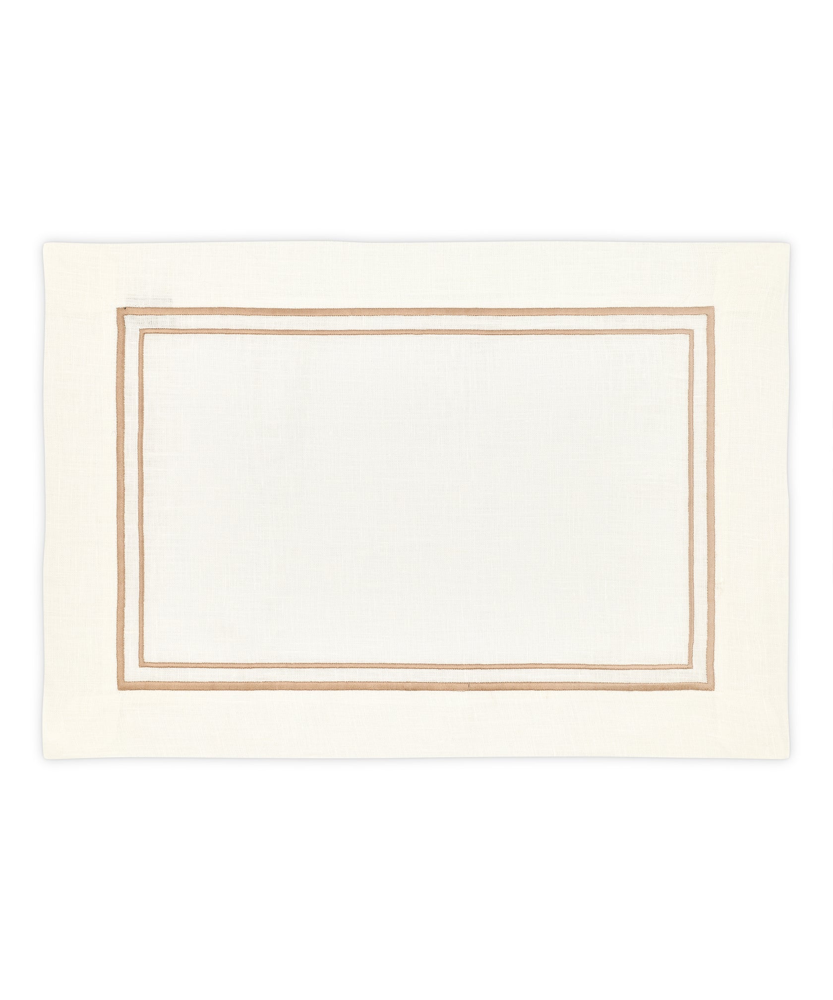 Rebecca Udall, Sophie Classic Linen Two Cord Placemat, Dusky Pink, Front View