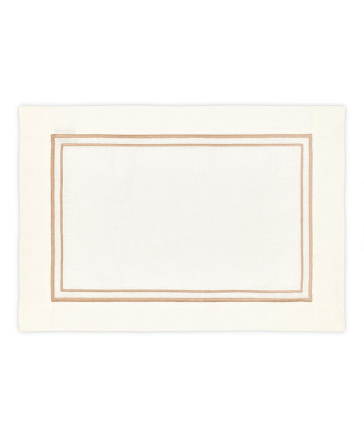 Rebecca Udall, Sophie Classic Linen Two Cord Placemat, Dusky Pink, Front View