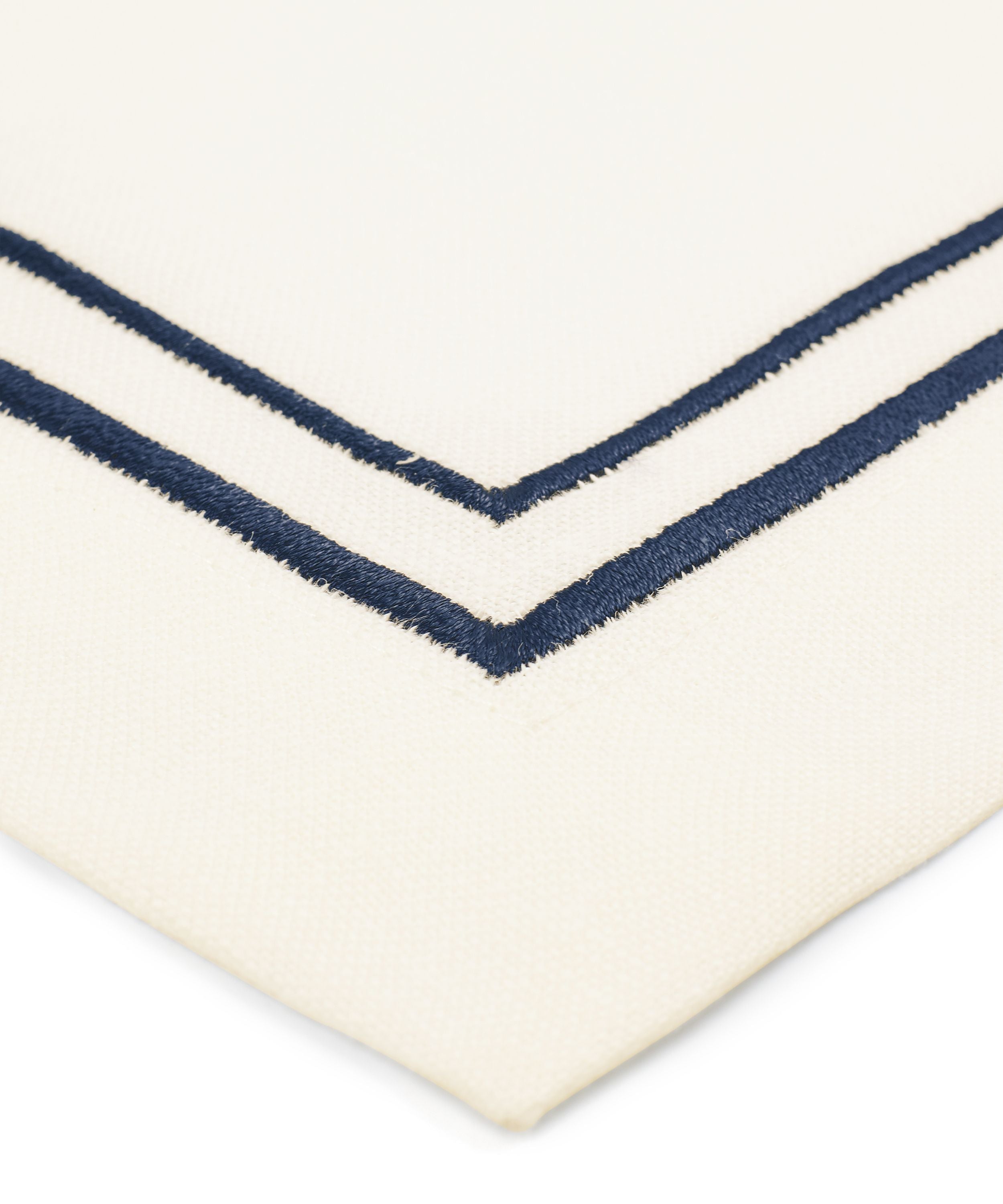 Rebecca Udall Sophie Classic Two Cord Placemat, Midnight Blue Embroidery