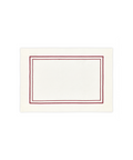 Rebecca Udall Sophie Classic Two Cord Placemat, Red Rectangular