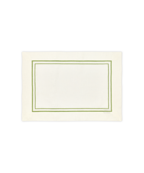 Rebecca Udall Sophie Classic Two Cord Placemat, Green