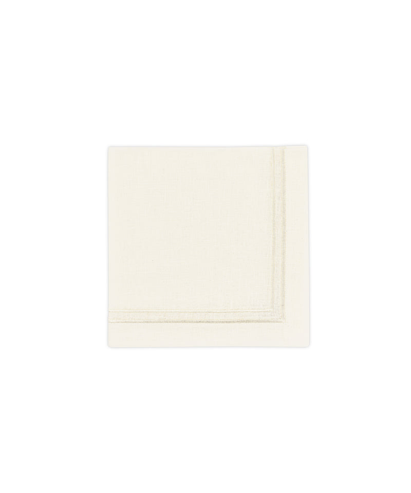Sophie Two Cord Linen Napkin, White