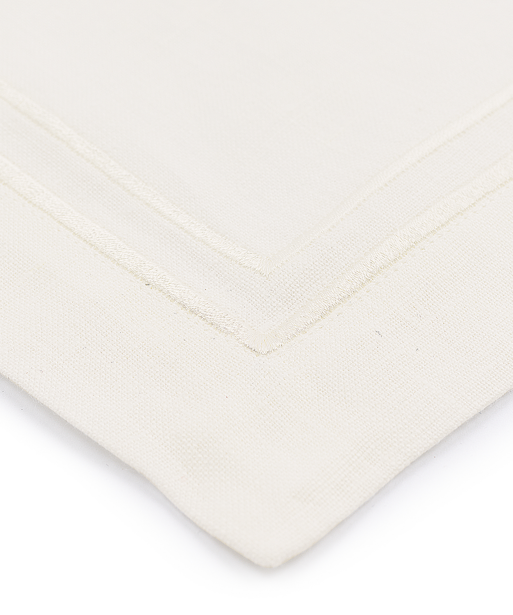 Rebecca Udall Sophie Classic Two Cord Napkin, White, detail