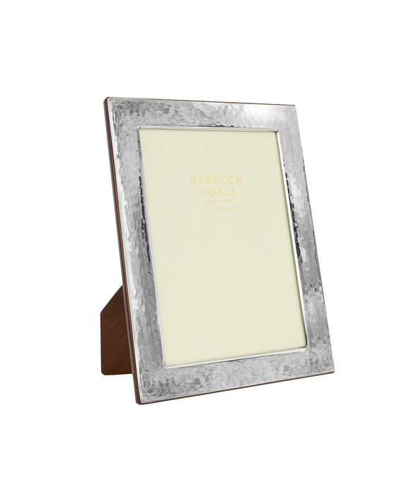 Sterling Silver Hammered Photo Frame, Cut Out