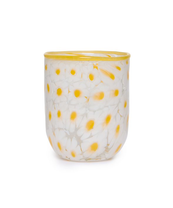 Daisy Millefiori Murano Glass Tumbler