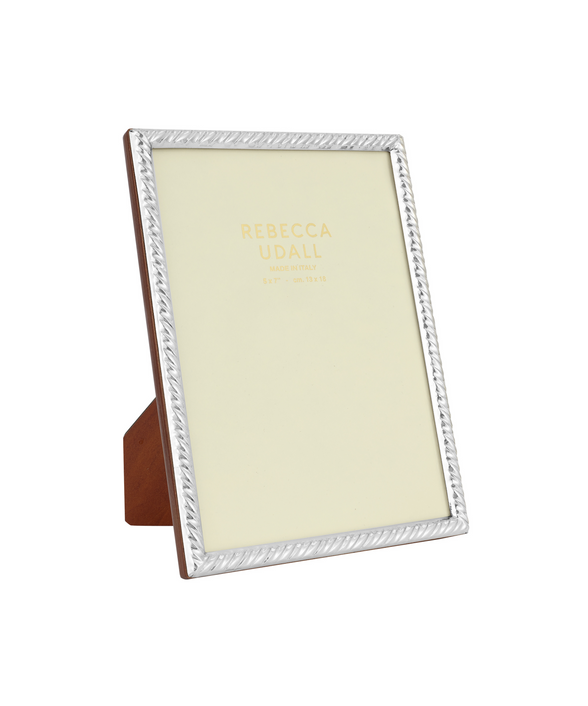 Sterling Silver Twist Photo Frame, Cut Out