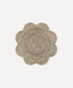 Rebecca Udall Rattan Scalloped Placemat, Taupe