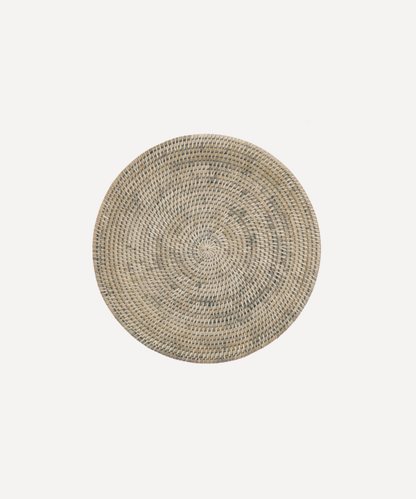 Rebecca Udall Rattan Round Placemat, Taupe