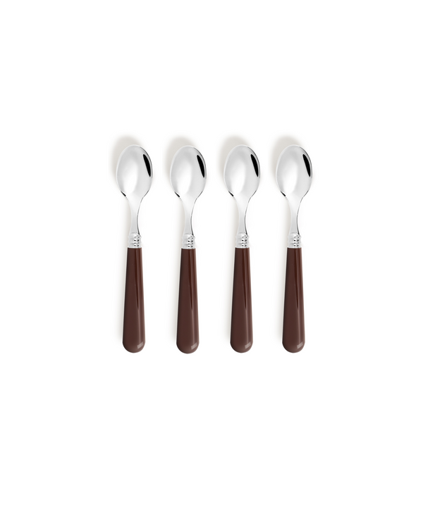 Rebecca Udall Set of 4 Classic Teaspoons, Brown