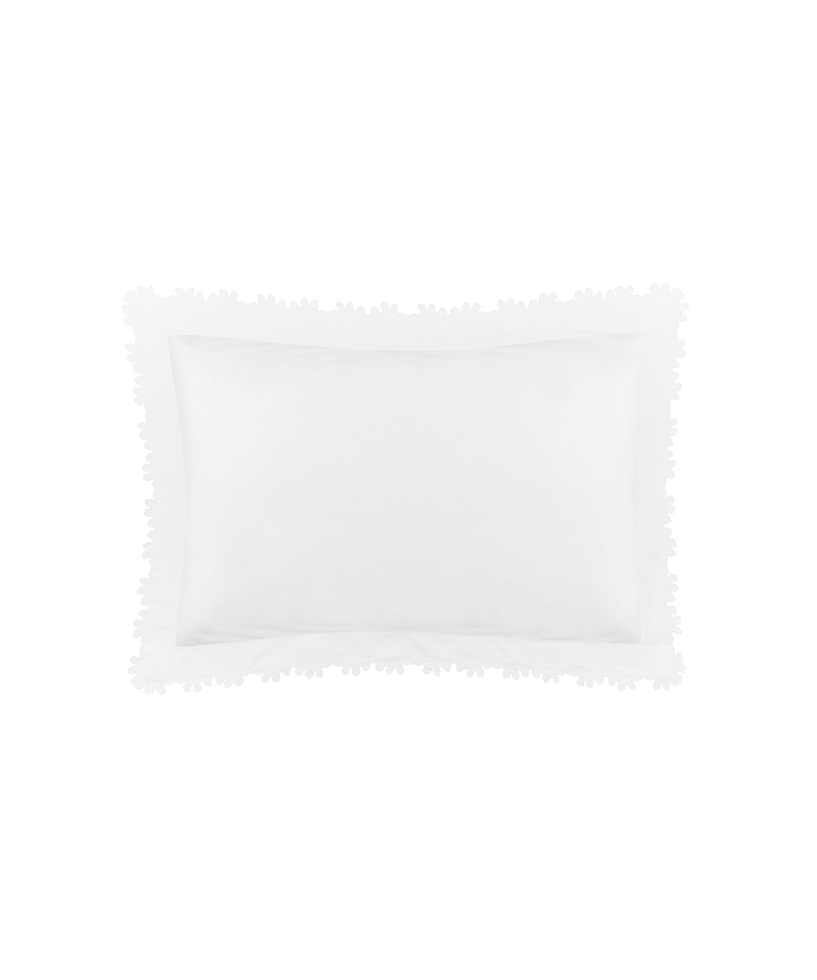 Thea Scalloped Bed Linen, White