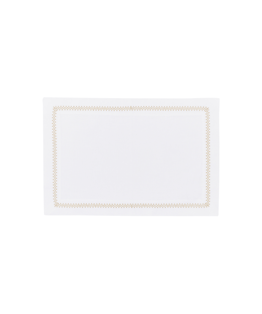 Pair of Theodora Linen Placemats, Gold
