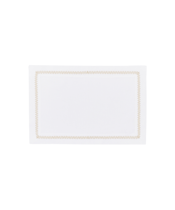 Pair of Theodora Linen Placemats, Gold