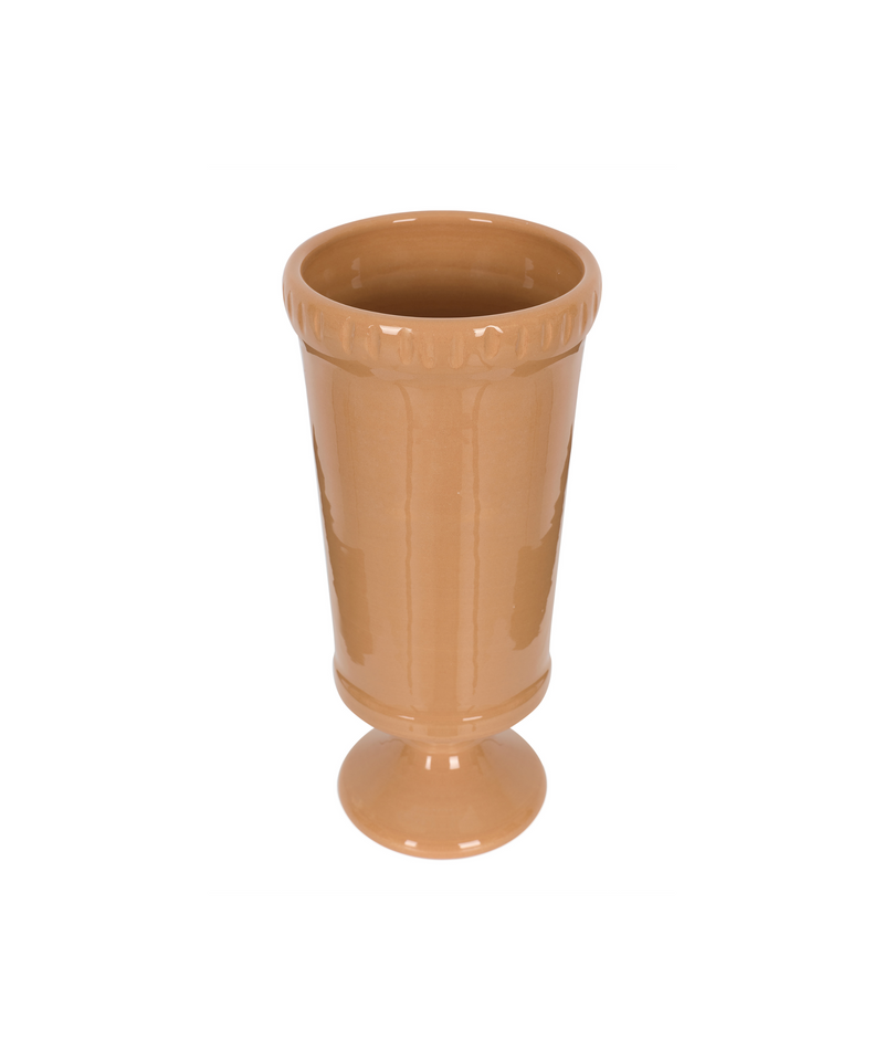 Rebecca Udall Flora Ceramic Decorative Urn Vase, Terracotta