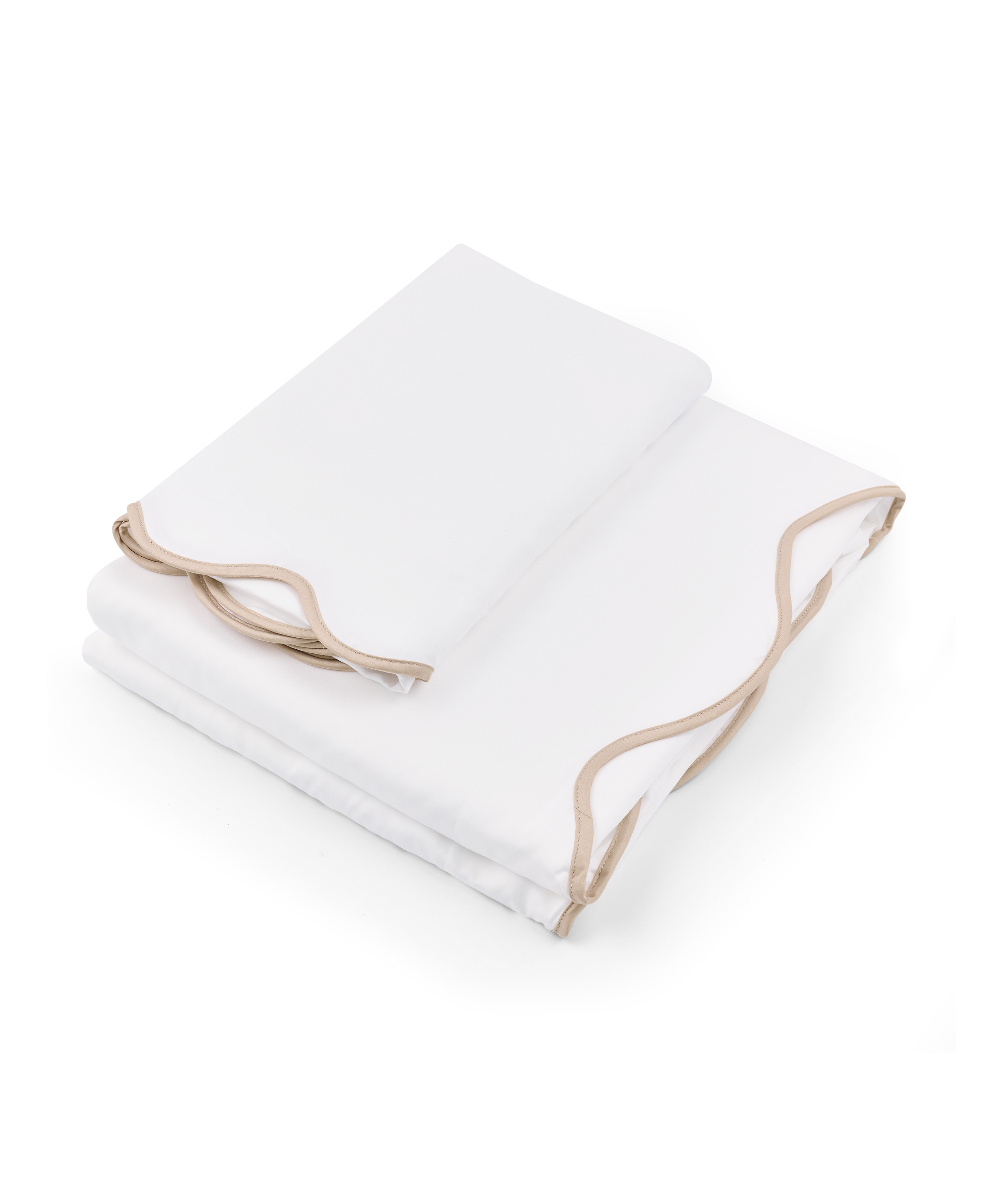 Alexandra Wavy Scalloped Bed Linen, Plaster Pink, Cut Out