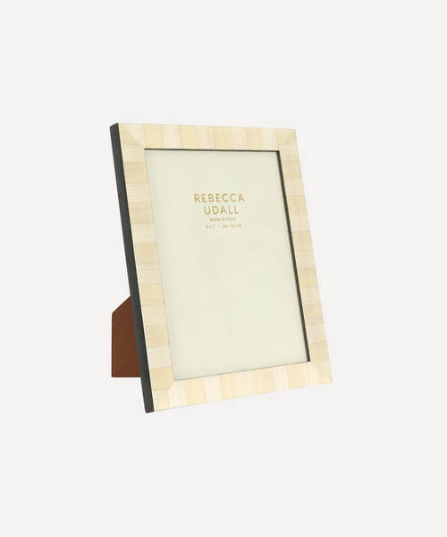 Delilah Striped Photo Frame, Buttermilk