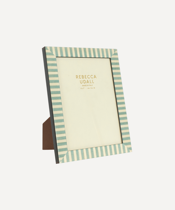 Rebecca Udall, Willa Photo Frame, Azure Blue Stripe