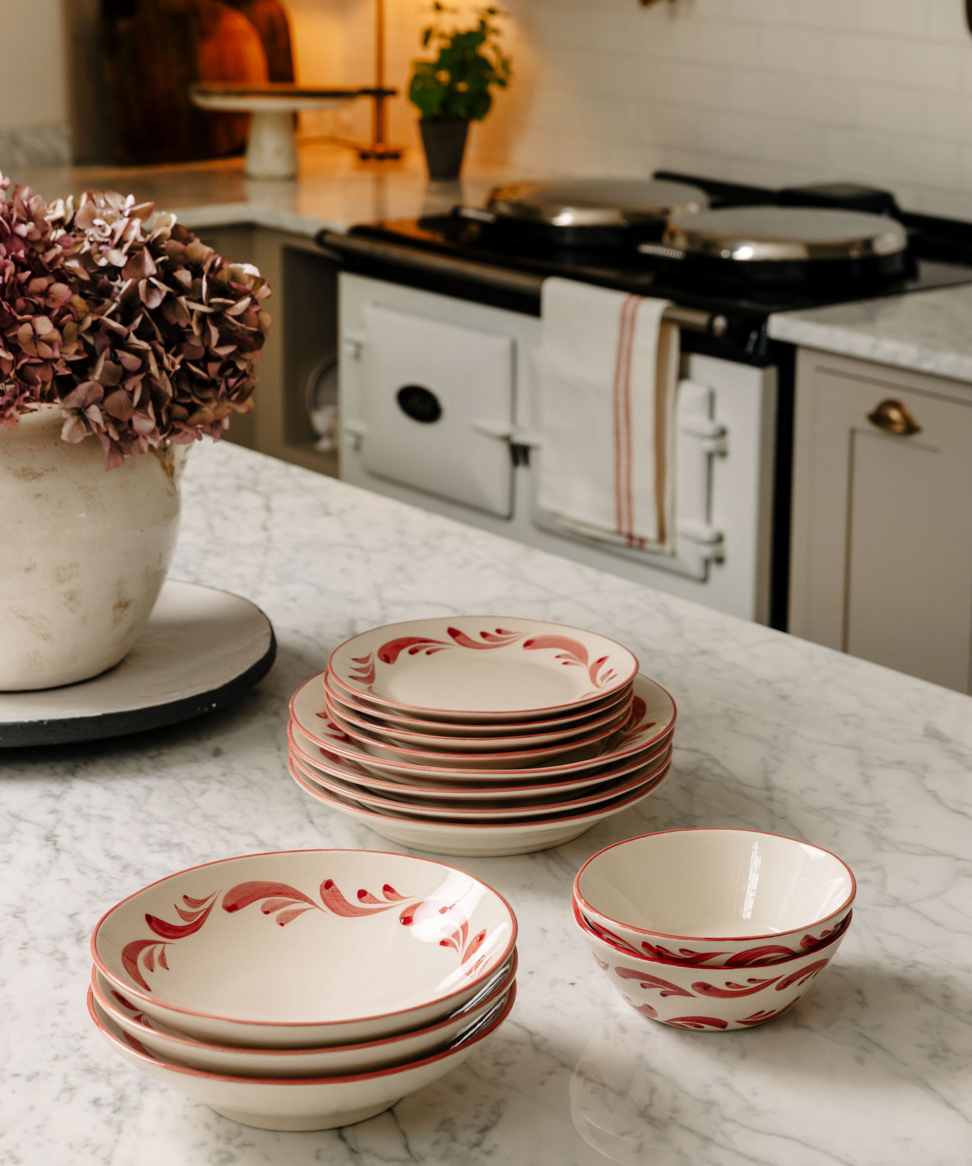 Celia Pasta Bowl Raspberry