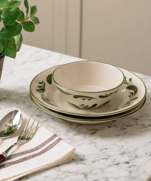 Celia Cereal Bowl, Leaf Green Individual