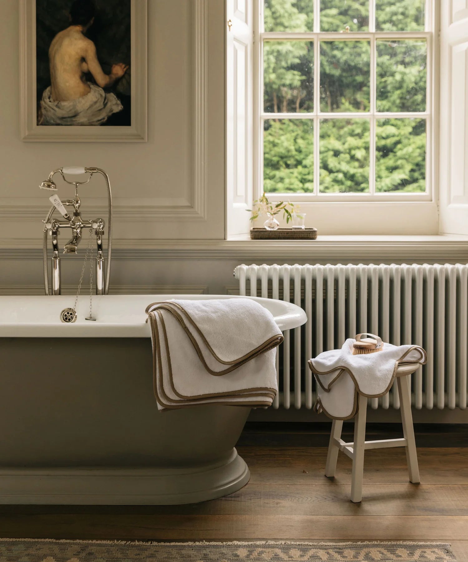 Georgina Bath Towels Taupe, Lifestyle