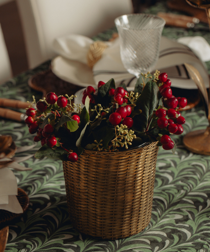 Brass Basket Planter